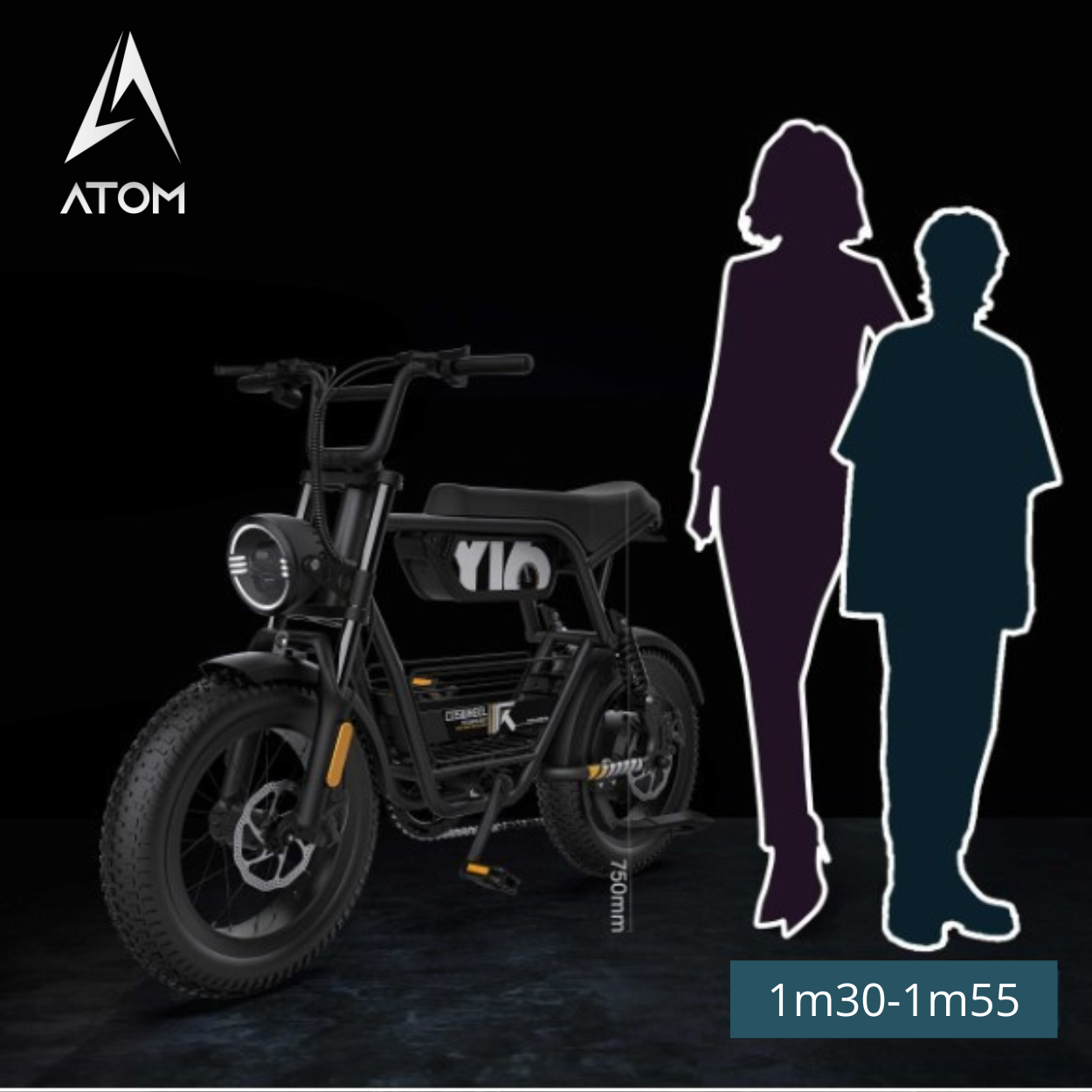 Vélo électrique Fatbike | COSWHEEL Y16 | 750W | V-max 25 km/h | Autonomie 84 km - Urban Bikes