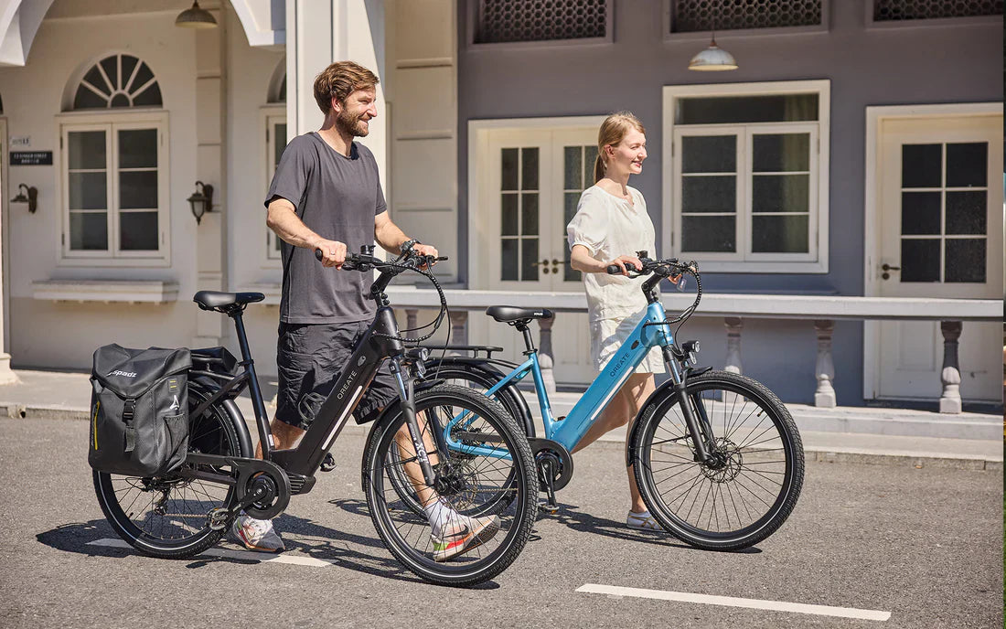 Vélo électrique urbain | A-Spadz QREATE City Pro | 250 W | V-max 25 km/h | Autonomie jusqu’à 100 km - Urban Bikes