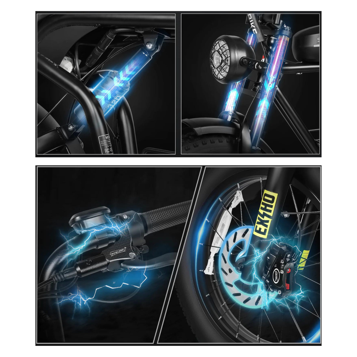 Vélo électrique Fatbike | SAMEBIKE M20 | 1000 W | V-max 25 km/h | Autonomie 80 km - Urban Bikes