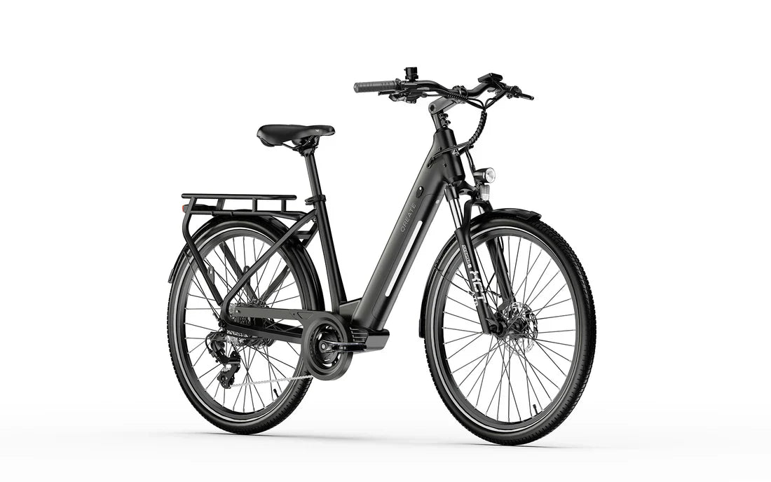Vélo électrique urbain | A-Spadz QREATE City Pro | 250 W | V-max 25 km/h | Autonomie jusqu’à 100 km - Urban Bikes