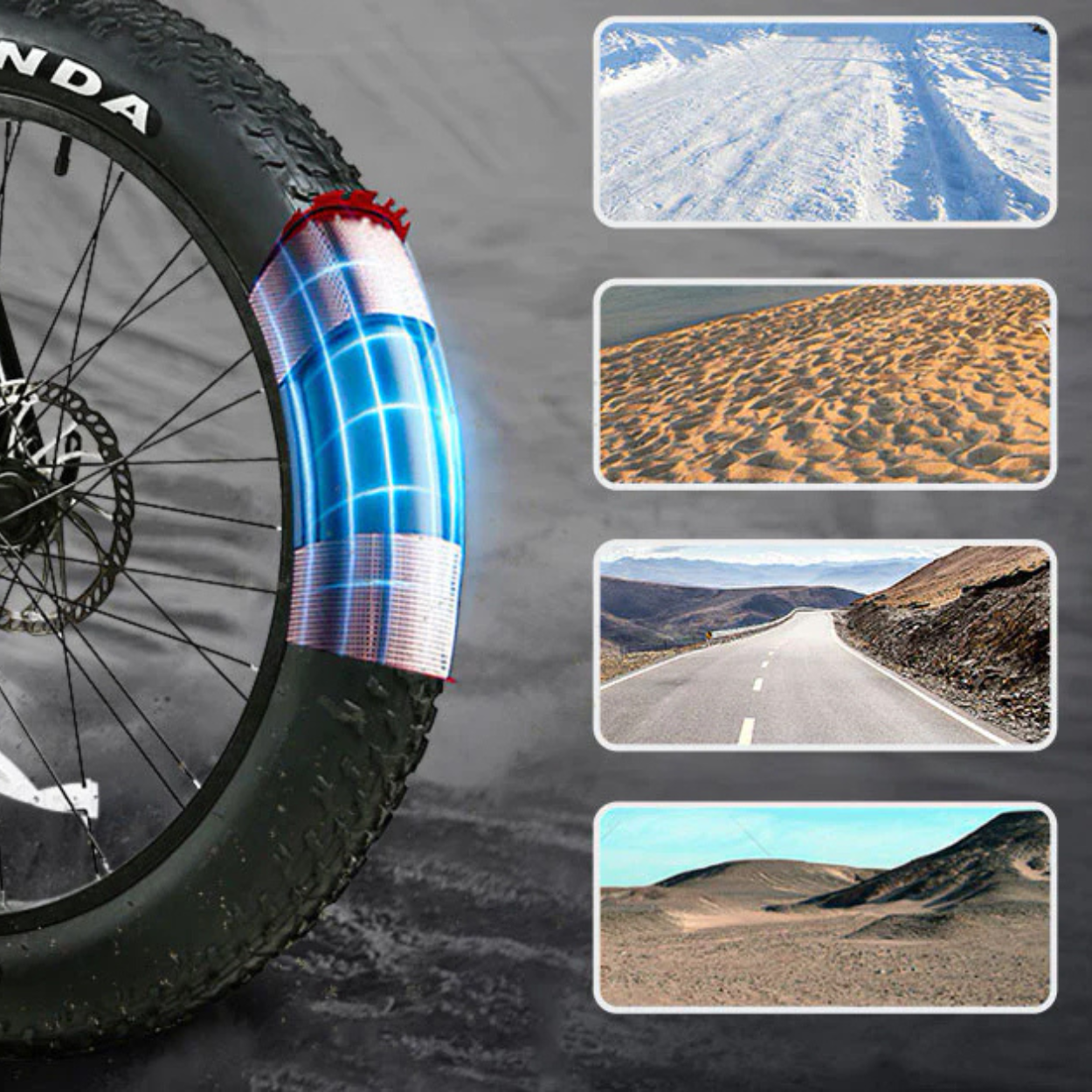 Vélo électrique Fatbike | Samebike RS-A08 | 750 W | V-max 25 km/h | Autonomie 80 km - Urban Bikes