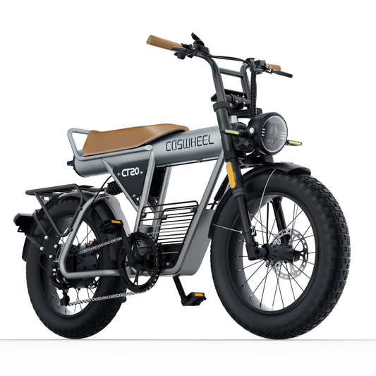 Vélo électrique Fatbike | COSWHEEL CT20 2025 | 1000W | V-max 25 km/h | Autonomie 100 km - Urban Bikes