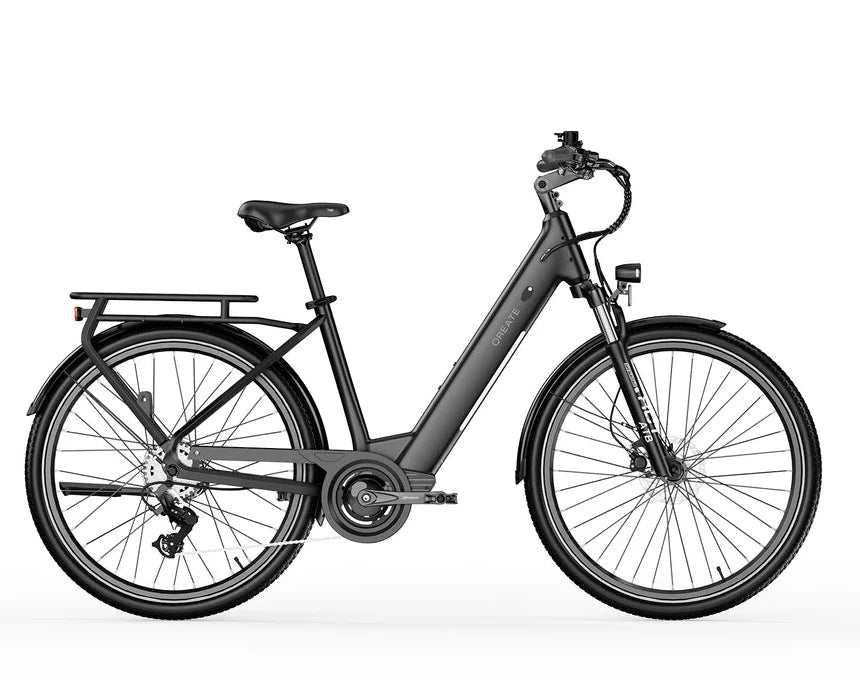 Vélo électrique urbain | A-Spadz QREATE City Pro | 250 W | V-max 25 km/h | Autonomie jusqu’à 100 km - Urban Bikes