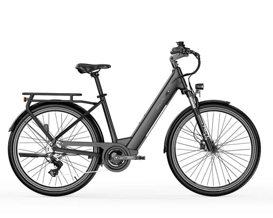 Vélo électrique urbain | A-Spadz QREATE City Pro | 250 W | V-max 25 km/h | Autonomie jusqu’à 100 km - Urban Bikes