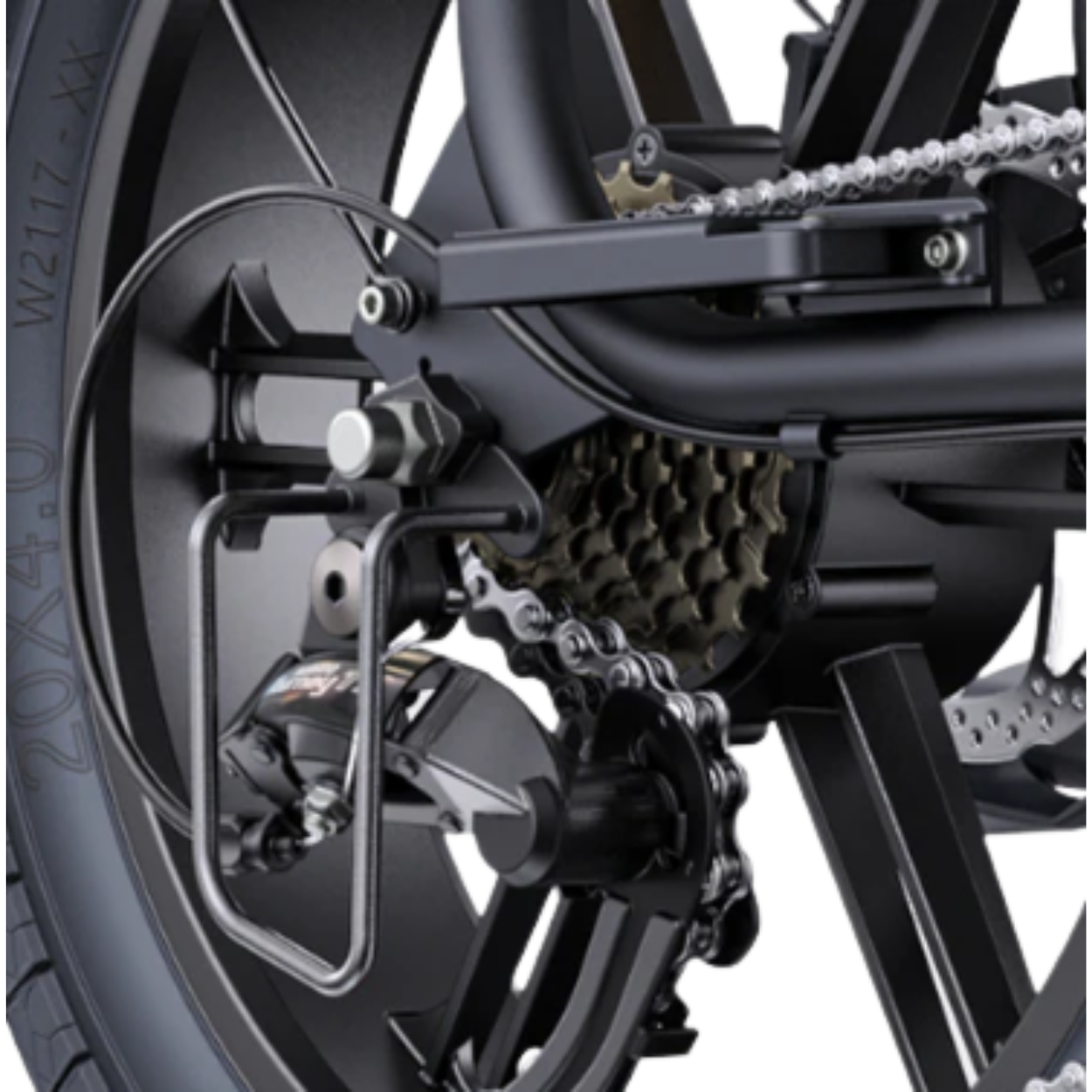 Vélo électrique Fatbike | Engwe M1 | 250 W | V-max 25 km/h | Autonomie 170 km - Urban Bikes