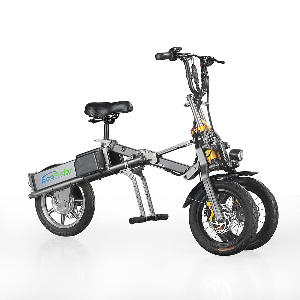 Vélo électrique 3 roues pliable | EcoRider JX003 | 500 W | V‑max 25km/h | Autonomie 150 km - Urban Bikes