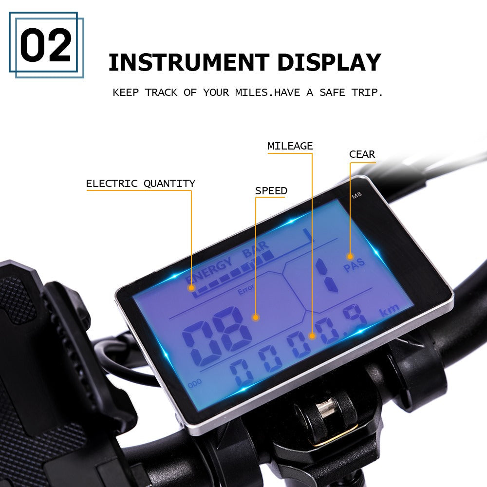 Vélo électrique Fatbike | Atom Ride JY03 | 750 W | V-max 25 km/h | Autonomie 105 km - Urban Bikes
