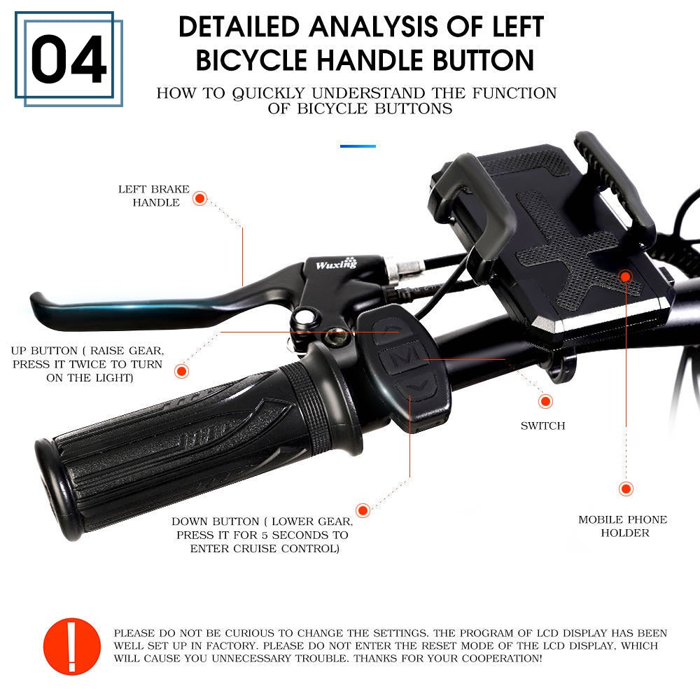 Vélo électrique Fatbike | Atom Ride JY03 | 750 W | V-max 25 km/h | Autonomie 105 km - Urban Bikes