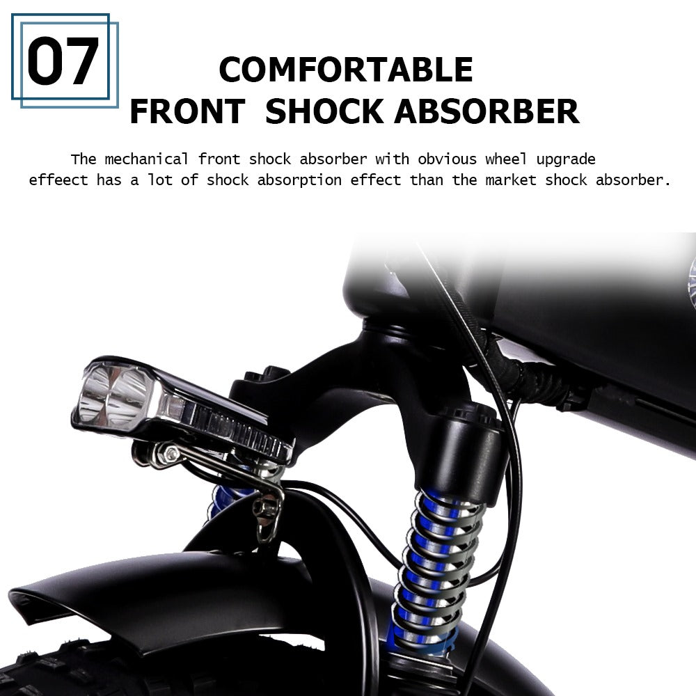 Vélo électrique Fatbike | Atom Ride JY03 | 750 W | V-max 25 km/h | Autonomie 105 km - Urban Bikes