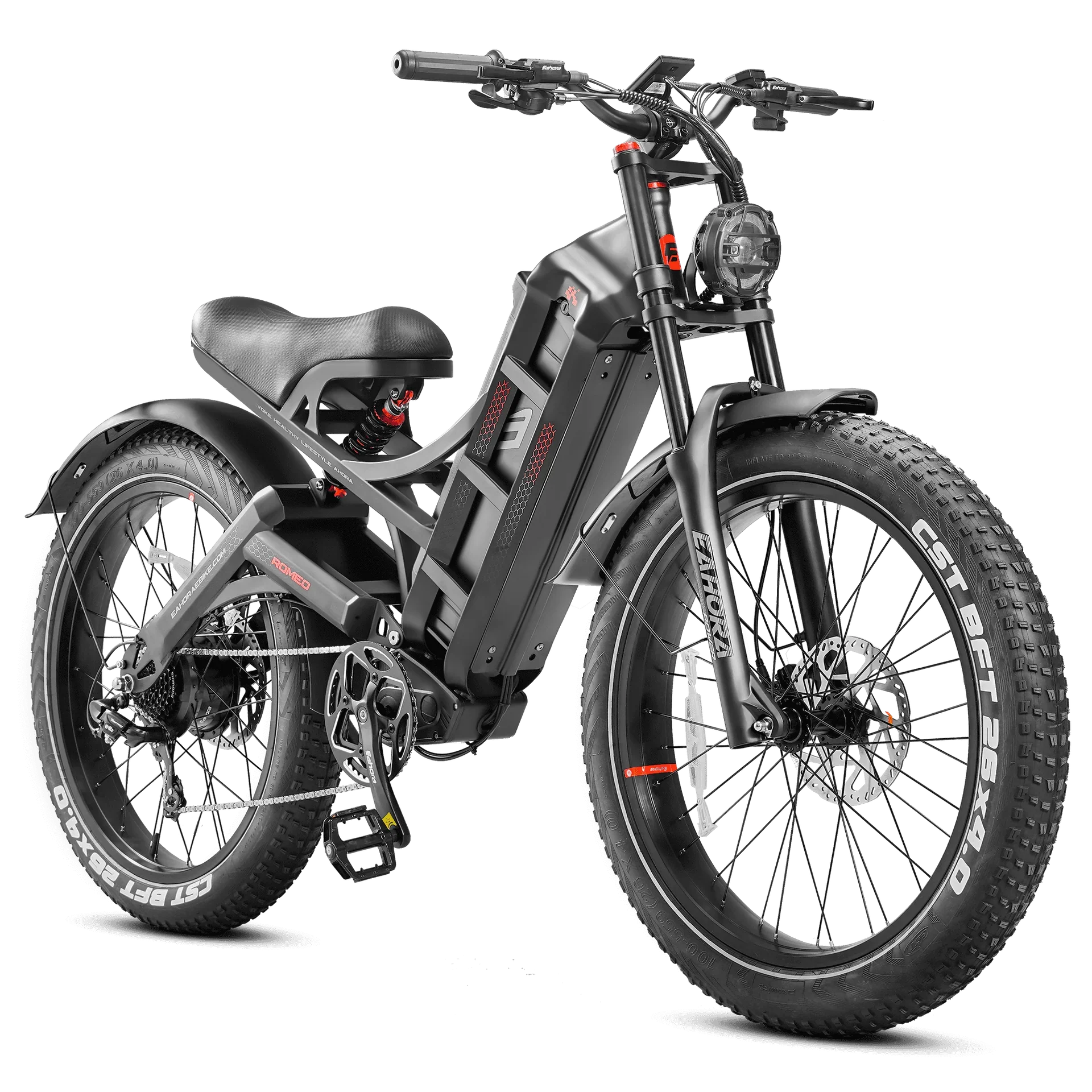 Vélo électrique Fatbike | Eahora Romeo Pro | 1 200 W | V‑max 25 km/h | Autonomie 180 km - Urban Bikes