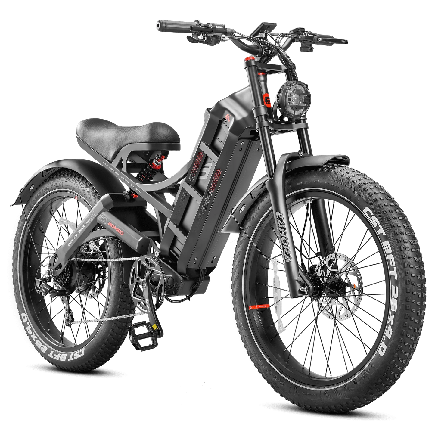 Vélo électrique Fatbike | Eahora Romeo Pro | 1 200 W | V‑max 25 km/h | Autonomie 180 km - Urban Bikes