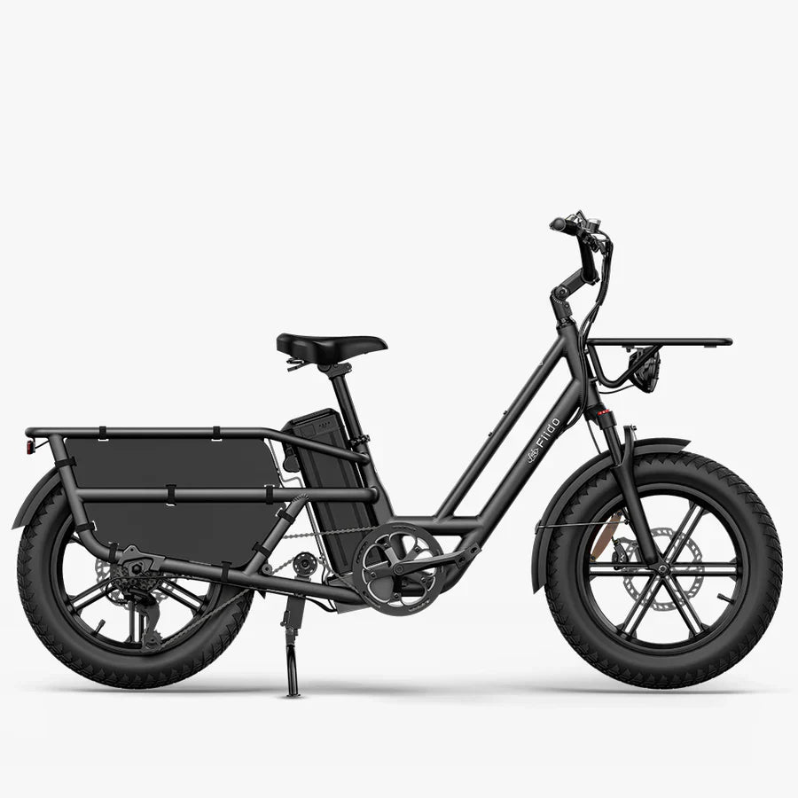 Vélo électrique Cargo Longtail | Fiido T2 2025  | 750 W | V‑max 25 km/h | Autonomie 110 km - Urban Bikes