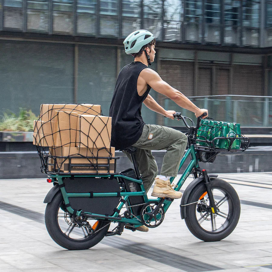 Vélo électrique Cargo Longtail | Fiido T2 2025  | 750 W | V‑max 25 km/h | Autonomie 110 km - Urban Bikes