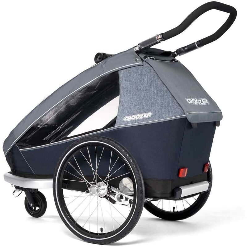Croozer Kid Vaaya 1 - Remorque Vélo Enfants - graphite blue – Image 4