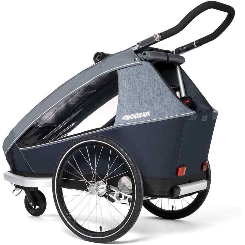 Croozer Kid Vaaya 1 - Remorque Vélo Enfants - graphite blue – Image 3