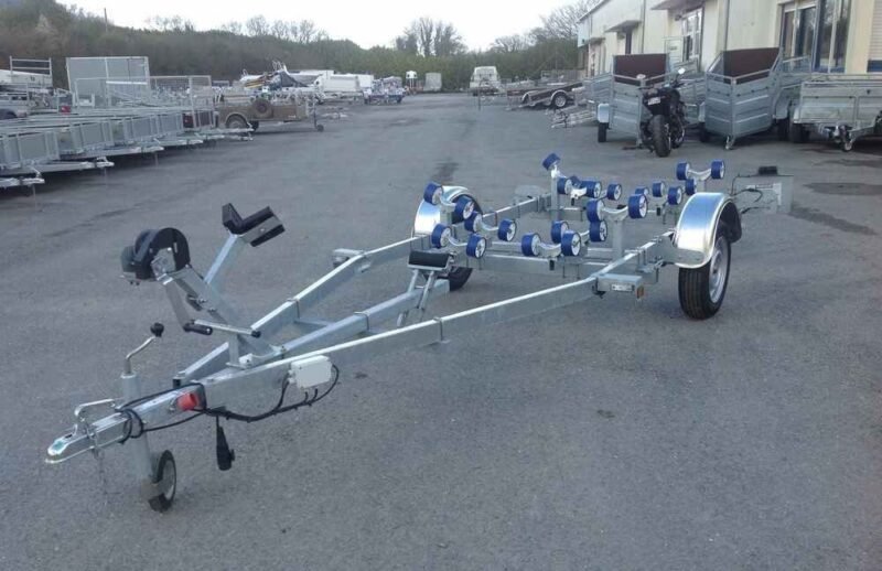 Porte bateau immergeable SUN WAY - D1857 - PTAC : 750Kg - Kit rouleaux - 1 essieu – Image 3