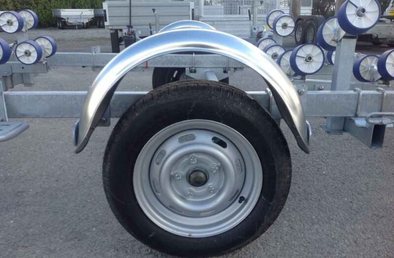 Porte bateau immergeable SUN WAY - D1857 - PTAC : 750Kg - Kit rouleaux - 1 essieu – Image 4