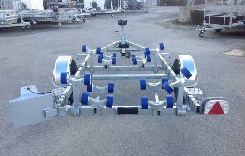 Porte bateau immergeable SUN WAY - D1857 - PTAC : 750Kg - Kit rouleaux - 1 essieu – Image 6
