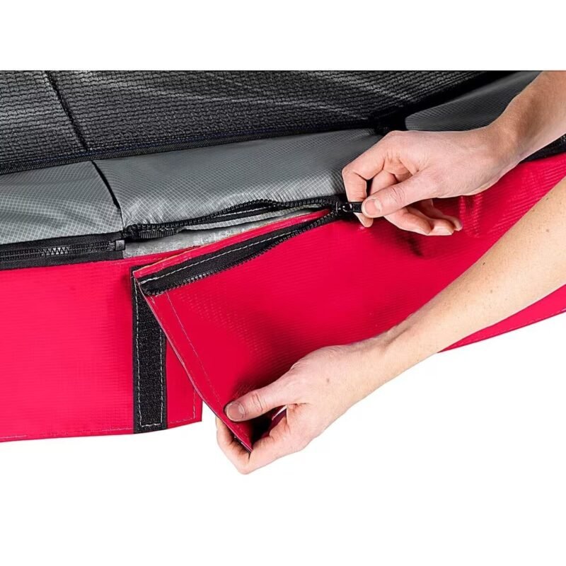 Trampoline EXIT Elegant Premium 214x366cm avec filet de sécurité Deluxe - rouge – Image 3