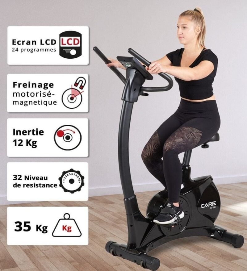 Vélo d'appartement Care Fitness connecté - CV-395 – Image 3