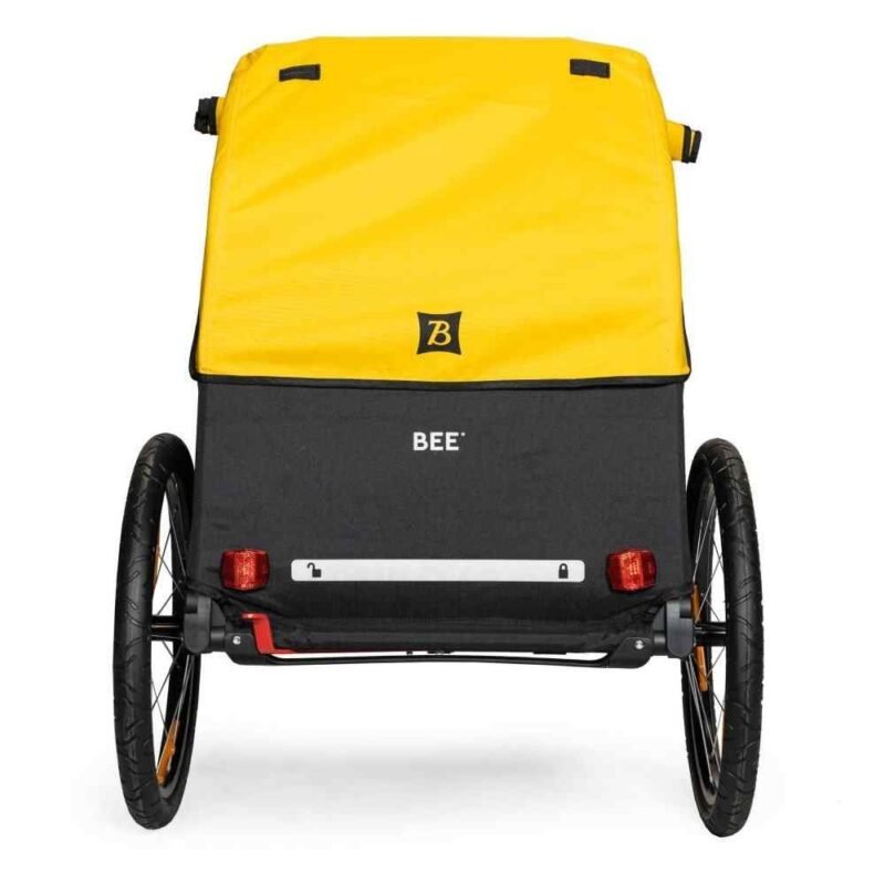 Burley Remorque pour Vélo - Bee Double pour 1-2 Enfants - jaune/noir – Image 3