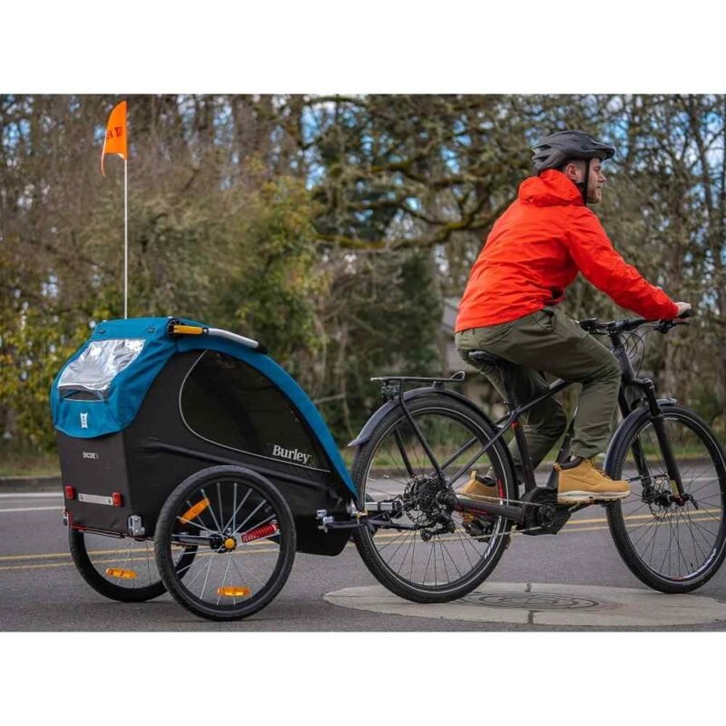 Burley Remorque pour Vélo - Encore X pour 1-2 Enfants - pacific blue/black – Image 8