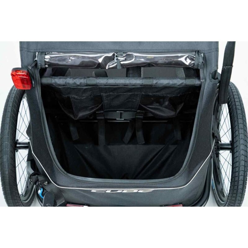 CUBE Double CMPT Kinder Remorque Vélo Enfants - noir – Image 2