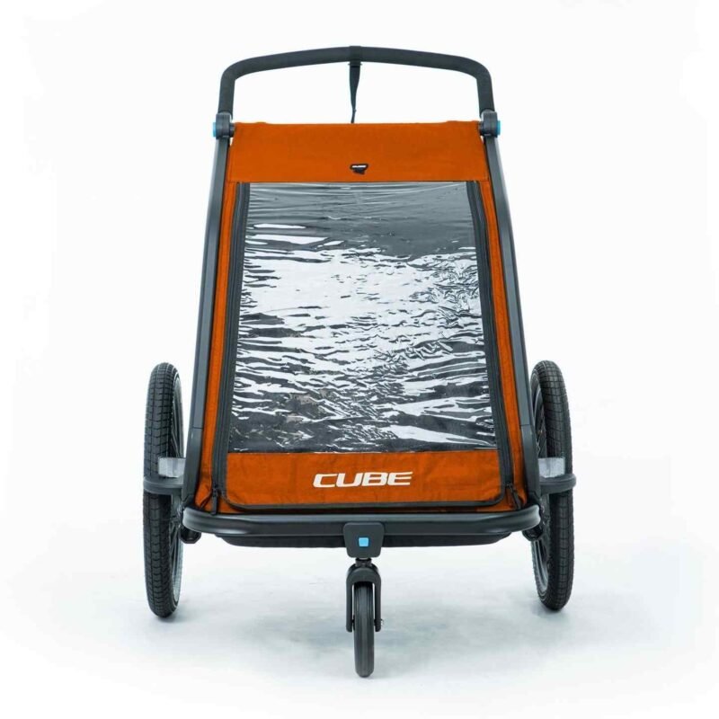 CUBE Double CMPT Kinder Remorque Vélo Enfants - X Actionteam - grey´n´orange – Image 10