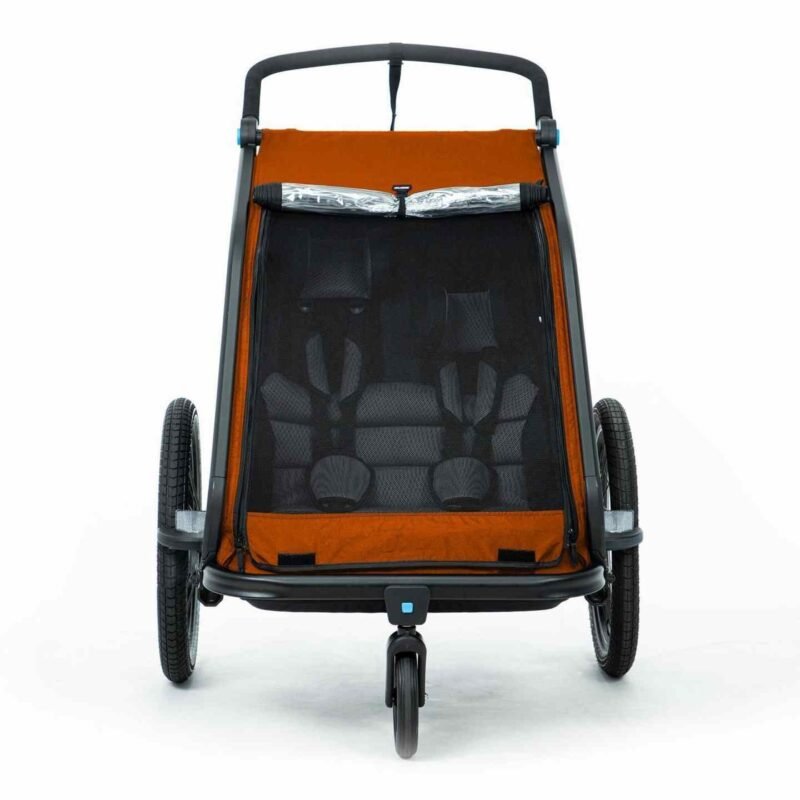 CUBE Double CMPT Kinder Remorque Vélo Enfants - X Actionteam - grey´n´orange – Image 6
