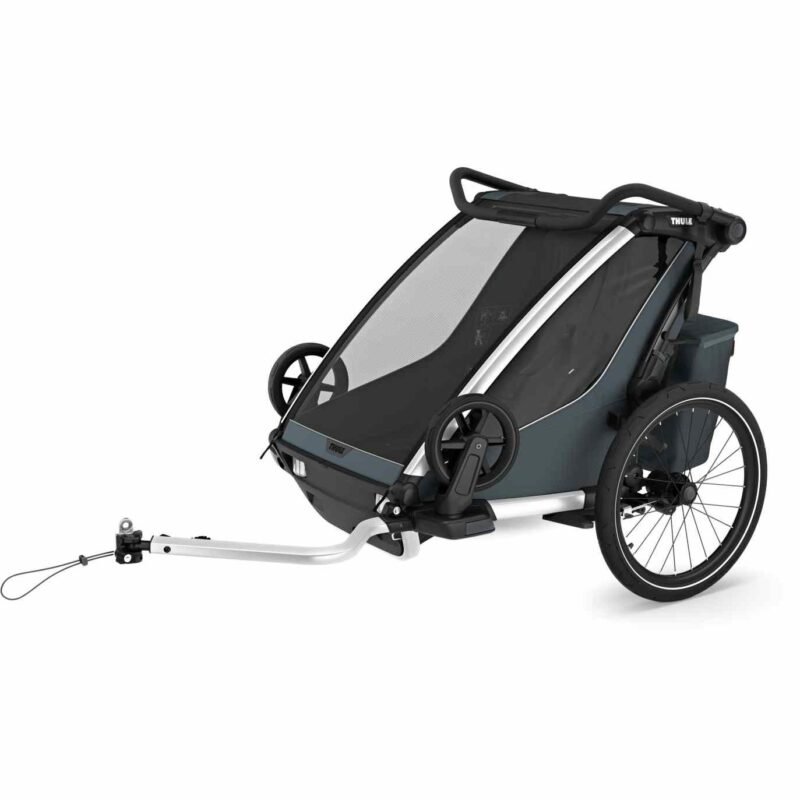 Thule Remorque Vélo pour 2 Enfants - Chariot Cross 2 Double - dark slate – Image 3