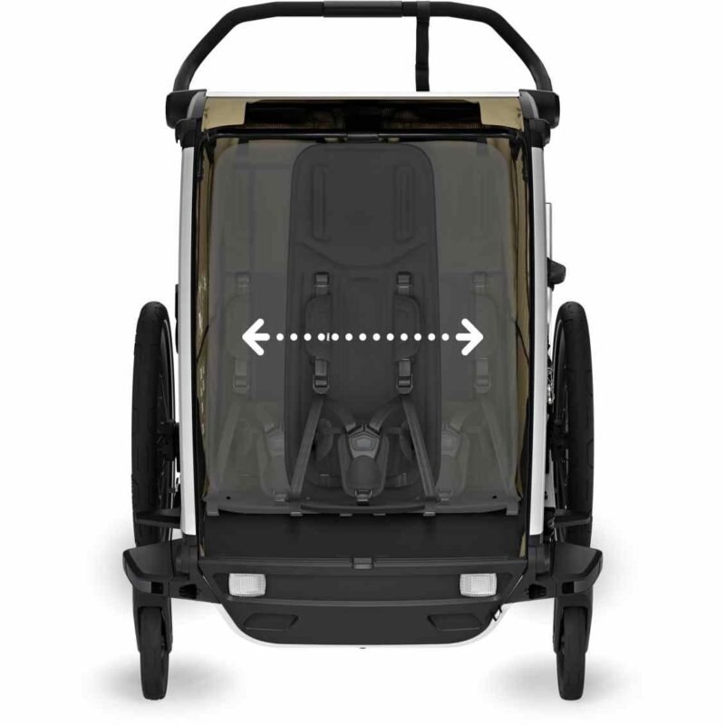 Thule Remorque Vélo pour 2 Enfants - Chariot Cross 2 Double - faded khaki – Image 9