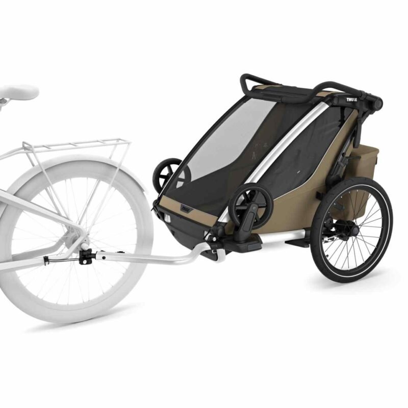 Thule Remorque Vélo pour 2 Enfants - Chariot Cross 2 Double - faded khaki – Image 8