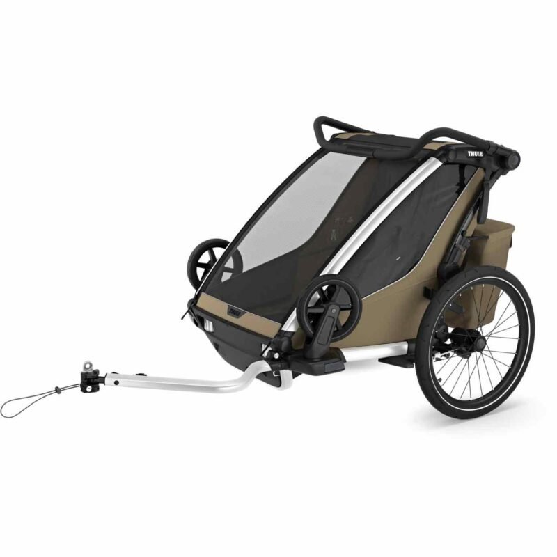 Thule Remorque Vélo pour 2 Enfants - Chariot Cross 2 Double - faded khaki – Image 7
