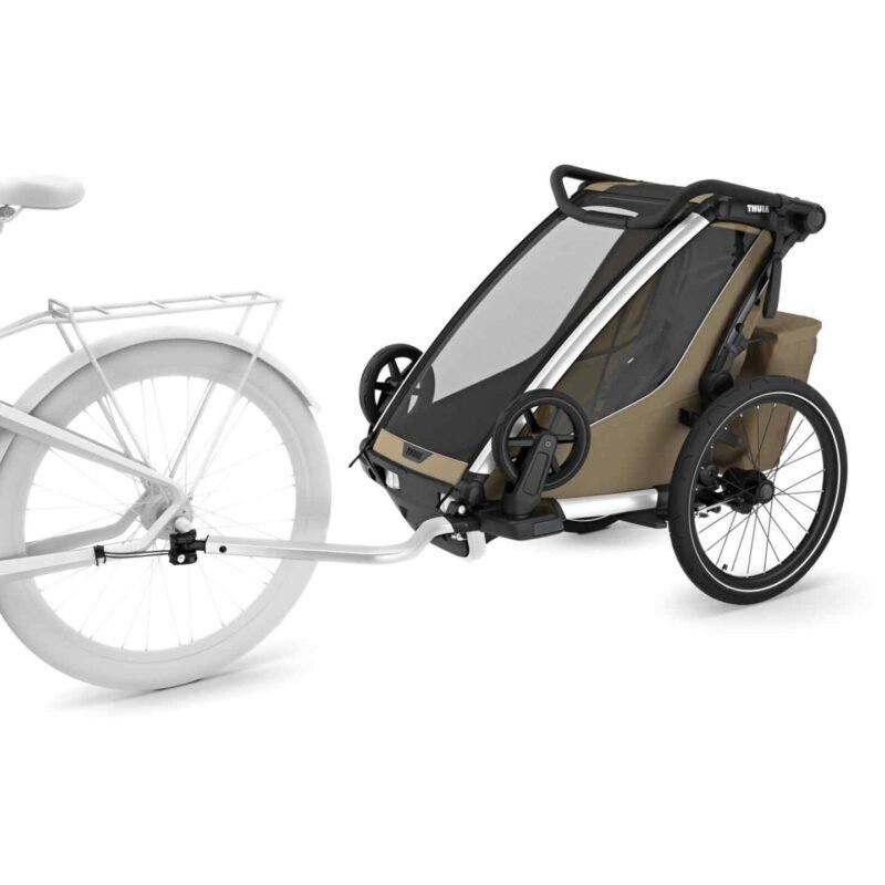 Thule Remorque Vélo pour 1 Enfants - Chariot Cross 2 Single - faded khaki – Image 4