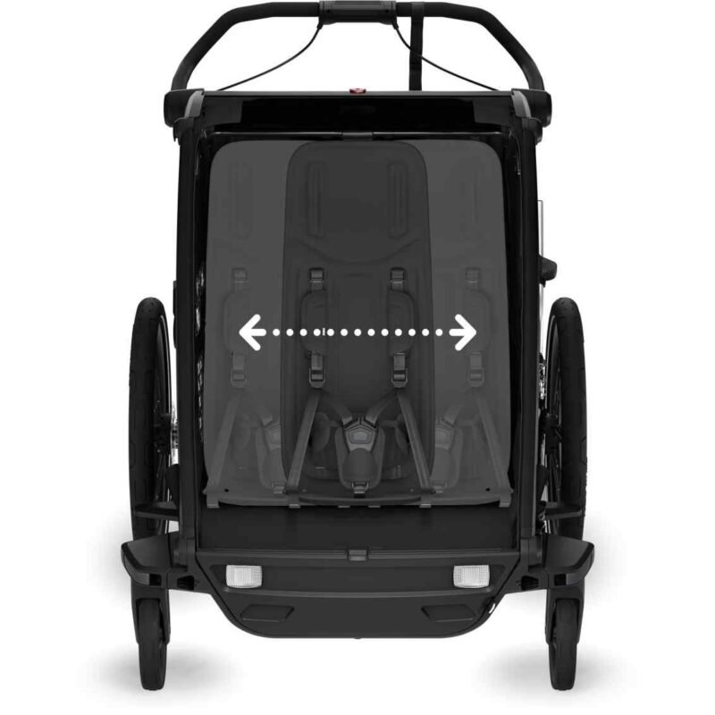 Thule Remorque Vélo pour 2 Enfants - Chariot Sport 2 Double - noir – Image 9