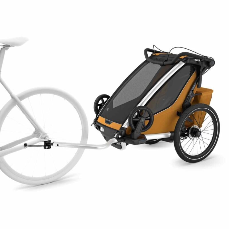 Thule Remorque Vélo pour 1 Enfants - Chariot Sport 2 Single - natural gold – Image 4
