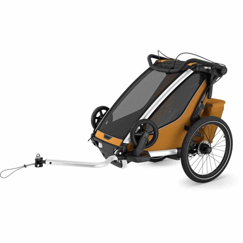 Thule Remorque Vélo pour 1 Enfants - Chariot Sport 2 Single - natural gold – Image 3