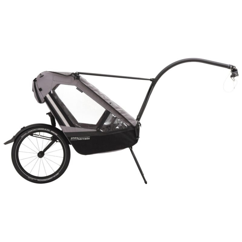 Tout Terrain Remorque pour Vélo pour 1 Enfant - Singletrailer II Touring - basalt grey – Image 3